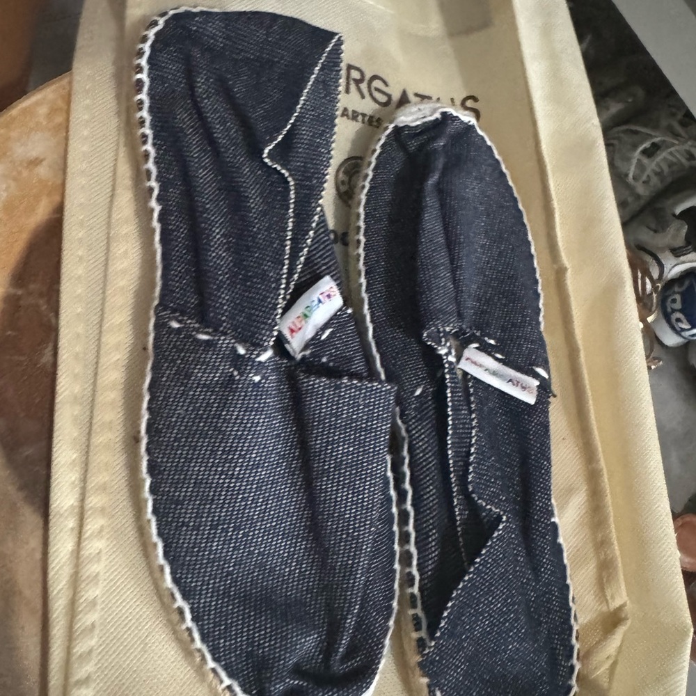 New Jeans Espadrilles with White Trim